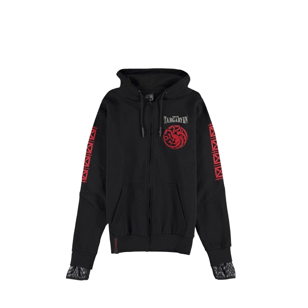 Game Of Thrones House Of The Dragon - House Targaryen Zip hoodie - Black